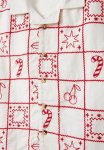 Cotton On Cabana Short Sleeve Shirt - Vanilla santa Embroidery