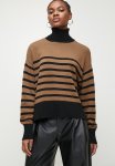 Superbalist 100% Cotton Stripe Roll Neck - Tan