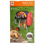 Pretend Play Induction Bbq Grill Set With Light