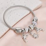 Dolphin Turtle Pendant Bracelet Simple Style Hand Bangle Jewelry Accessory Party Favors