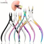 1PC Nail Art Cuticle Scissor Nippers Clipper Dead Skin Remover Cut Plier Manicure Stainless Steel Trimming Pedicure Care Tools