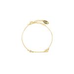 Georgini Natural Freshwater Pearl And Two Natural Diamond June Bracelet - Gold