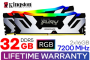 Kingston Fury Renegade Rgb 32GB 7200MHZ DDR5 CL38 Memory
