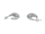 925 Sterling Silver Puffed Hoop Earrings