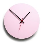 Round Clock Pink