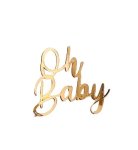Oh Baby Gold Cake Topper