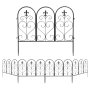 55CM Wide Metal Garden Fence PANEL-5PCS Pack