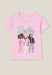 Cotton On Barbie Jamie Short Sleeve Graphic Print Tee - Pink