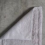 Luxury Cotton Rug Light Grey - 40X60CM