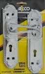 Lockset Alco Georgian Sabs Chrome 8-INCH