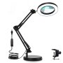 2 In 1 Desktop Magnifying Glass With LED Lamp