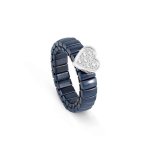Extension Coloured Ring With Heart And Stones