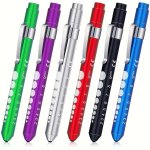 1PC Reusable Nurse Pen Light LED Penlight With Pupil Gauge Nurses Light Doctors Daily Use With Pocket Clip Light
