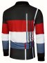 Men's Striped Golf Shirt Casual Long Sleeve Top For Outdoor Casual Daily Wear Spring And Fall