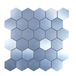 Mosaic Stick On Honeycomb Silver
