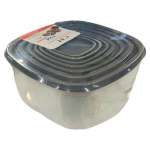 Food Square Container Grey 7PCS