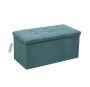 Large Size Folding Storage Ottoman 80L Bench Box