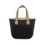Plain Stone Handbag In Black - Black Onesize