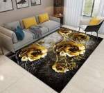 Smte Modern 3D Geometric Design 3DX Rug Rug BA28 -120CM By 160CM With Keychain