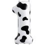 Cow Print Number 1 Birthday Party Balloon - 40 Inch