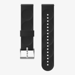 Suunto 20MM Urban Silicone Strap Black steel Size S