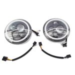 Jeep Vw Golf 1 Universal 7 Inch Hi lo Angel Eye Set 87-09