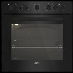 Defy 60CM Slimline Undercounter Static Oven Black – DBO482E