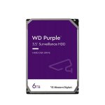 Western Digital WD64PURZ Wd Purple Surveillance 3.5 6TB 5400RPM Sata Cmr 256MB Cache Nvr Internal Hard Drive