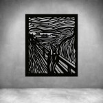 The Scream - Grey L 1000 X H 850MM