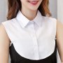 Black/White Half Shirt Fake Collar Simple Inside Suit False Collar Unisex Decorative Fake Collar