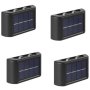 FA-04LED Portable Solar Powered Up And Down LED Outdoor Wall Lights 4LED White 4PCS