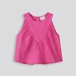 GIRLS Poplin Top - 10 Pink