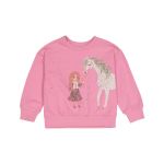 Younger Girl Printed Fleece Top