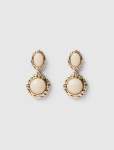 Signature Kora Stone Drop Earrings - 0 Ivory gold