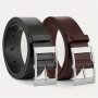 1PC Men's Fashionable Pu Leather Belt Simple And Retro Design Smooth Buckle For Men Daily Life Leisure Time Party Festival Work