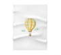 Yellow Hot Air Balloon Fleece Blanket 70X100CM