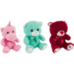 Sitting Plush Animals With Heart 17CM Type May Vary