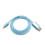 Larry's Digital Accessories - LED Auto Off USB Cable - Blue - Lightening 8 Pin