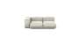 Two Module Chaise Sofa - Velvet - Creme - 199CM X 115CM
