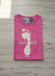 Girls Little Explorer Pink T-Shirt - 7 To 8