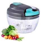 Ziweaye Manual Food Processor Vegetable Chopper Portable Hand Pull String Garlic Mincer Onion Cutter For Veggies Ginger Fruits N
