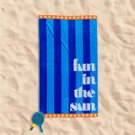 Velour Fun In The Sun Beach Towel