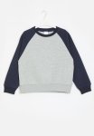 PoP Candy Reglan Sweat Top - Blue & Grey
