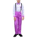 Boys Suits Formal Suspenders Wedding Tuxedos Ring Bearer Outfit Vest And Pants Set With Bow Tie For Teens 3-18 Years
