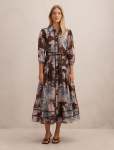 Gianna Printed Midi Dress - 20 Halsey Floral