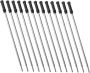 50PCS Black Ink Ballpoint Pen Refills Medium Point 1.0MM Metal Replacement