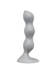 Triple Ball-r - Weighted Suction Cup Dildo - Light Grey