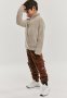 Knitted Cardigan - Dark Grey/dogtooth-patterned