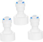 3 Piece Quick Connect Hose Reducing Adapter To Npt Thread Fittings Durable