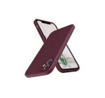 Liquid Silicone Back Case Compatible With Iphone 11-PLUM